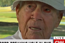This 103-year-old golfer has just hit a hole-in-one (video)