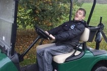 This cerebral palsy sufferer has had a putter invented for him by his local golf club