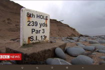 Royal North Devon’s 8th hole is falling into the sea