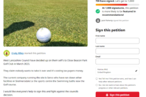 Petition launched to save golf club