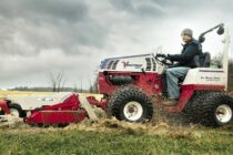 The Ventrac all-terrain compact tractor works in sodden conditions
